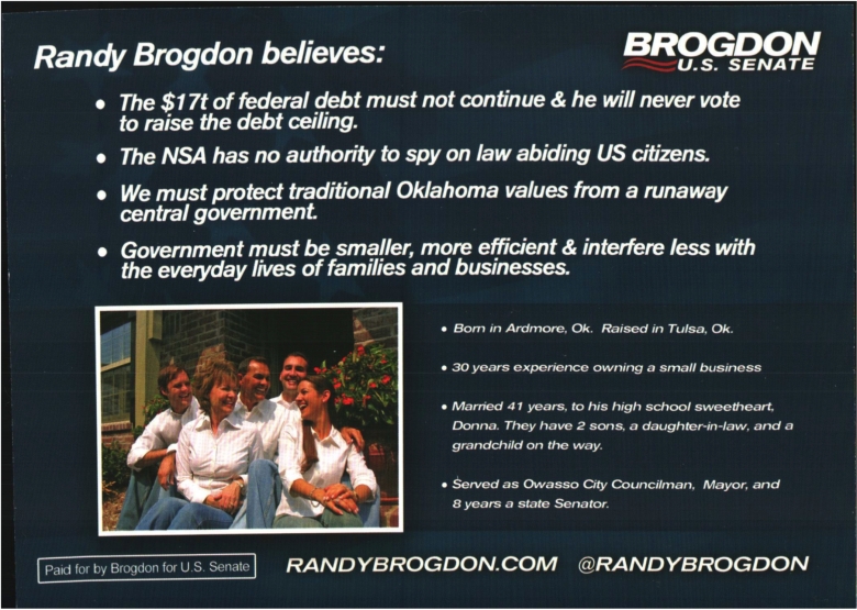 Document-Randy Brogdon for US Senate - Bio Mon Jun 09 2014 Randy Brogdon